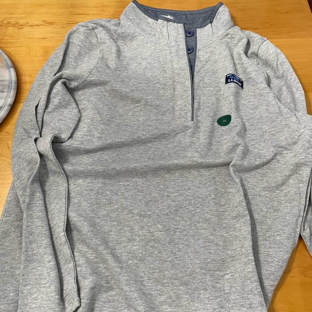 LL BEAN Grey Womans shirt